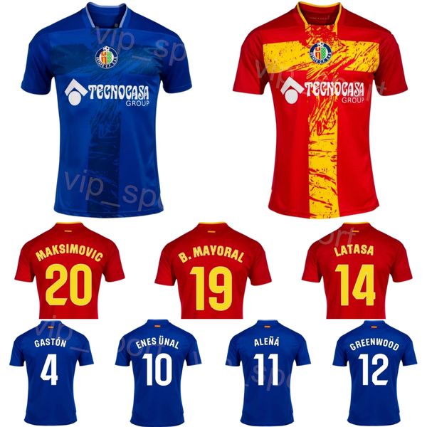 Clube 23 24 Getafe CF Futebol Jerseys Mens Team 19 MAYORAL 14 LATASA 20 MAKSIMOVIC 11 ALENA 4 ALVAREZ 13 SORIA 2 DJENE 22 SUAREZ 7 MATA 16 RICO Camisa de futebol Kits Uniforme