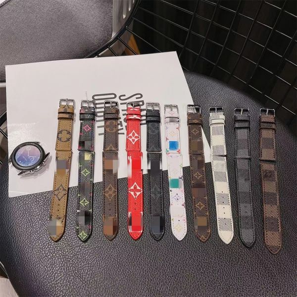 Дизайнерские ремешки для часов Apple Watch Band 45 мм, 42 мм, 38 мм, 40 мм, 44 мм, 49 мм, Samsung, 20 мм, 22 мм, кожаный ремешок, браслет, модный браслет iwatch 8 7 6 5 4 SE