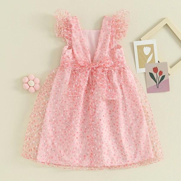 Mädchen Kleider Mubineo Kleinkind Sommerkleid Rüschen Ärmellos Prinzessin Mode Niedlich Boho Blumendruck Spitze Party