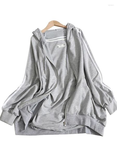 Arbeitskleider Herbstanzug mit Midi-Langkapuzen-Crop-Tops Sportliches passendes Sweatshirt-Cardigan Sexy plissiertes Camisole-Kleid Lässiges Zweiteiler