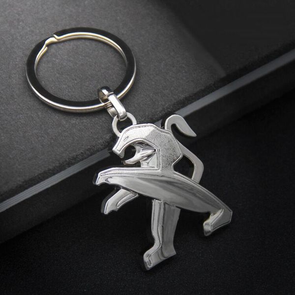 Portachiavi adesivo in metallo 3D da 50 pezzi per Peugeot 206 207 Accessori per auto Portachiavi in lega 3D all'ingrosso