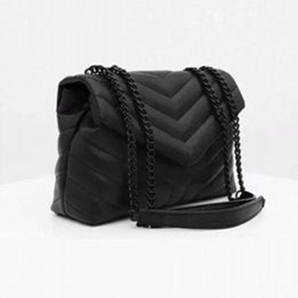 Designer-Handtaschen HOT Square Fat LOULOU Kettentasche Echtleder Damentasche Umhängetaschen mit großem Fassungsvermögen Hochwertige gesteppte Messenger-Bag-Geldbörsen