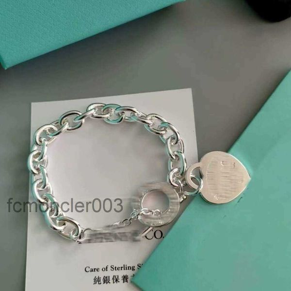 Bracciale rigido t Classico braccialetto a catena d'amore Design alla moda Gioielli a mano da donna Live AT3K