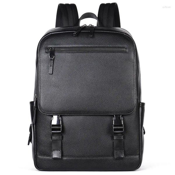 Рюкзак Trend Мужская дорожная сумка Школьный мужской кожаный большой емкости для отдыха Бизнес-компьютер для