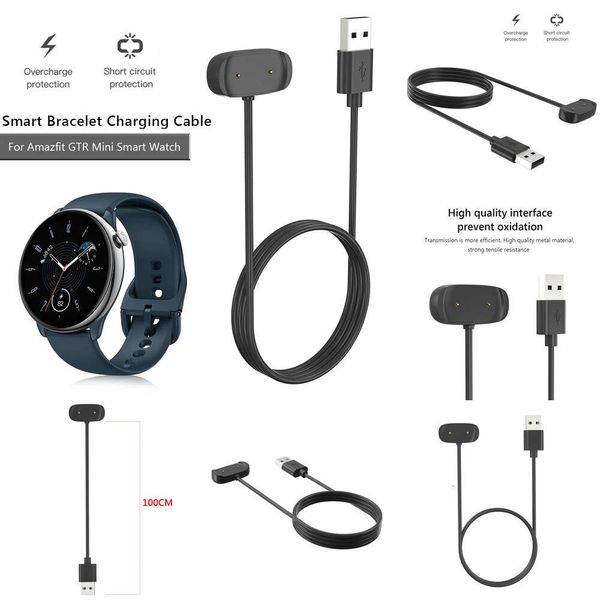 Manyetik Emme USB Şarj Teli Yedek Bilek Amazfit GTR Mini/GTS için Şarj Kablosu Aksesuarları Ekipman 4 Mini