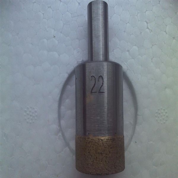 RZZ 24-55mm Broca de núcleo de haste reta sinterizada perfuração de areia de diamante para pedra de vidro Tile293O