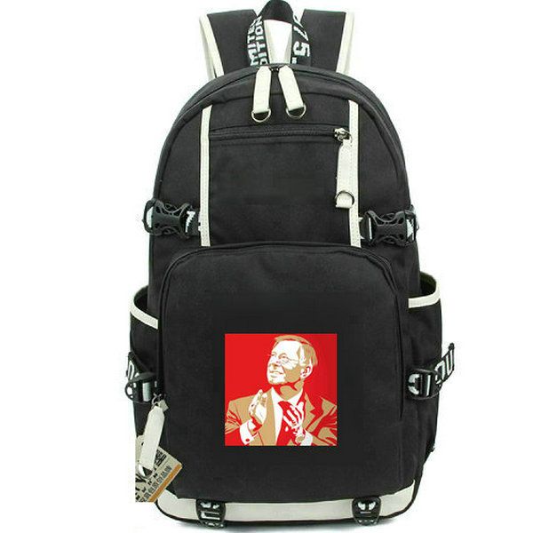 Sir Alex Ferguson mochila Football Master daypack Bolsa de escola de futebol Sport Team packsack Mochila impressa Mochila casual Pacote de dia para computador