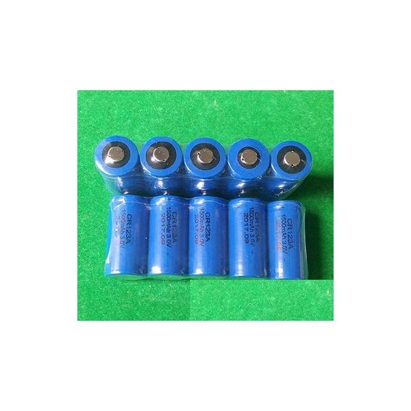 Batterie 400 Pz / lotto 3V Cr123A Batteria al litio P O non ricaricabile 123 Cr123 Dl123 Cr17345 Caricatore elettronico a consegna di goccia Dhjzt