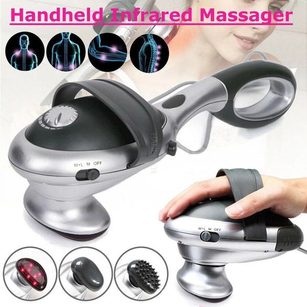 Massageador traseiro portátil corpo elétrico aquecido vara infravermelho pescoço massagem cintura martelo cervical vibração 231215