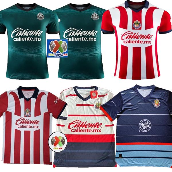 2023 2024 Chivas de Guadalajara Futbol Formaları 23 24 Evde Üçüncü Özel D.Valdes Giovani Gignac Tigres Uanl Club Amerika Yetişkin Futbol Gömlekleri