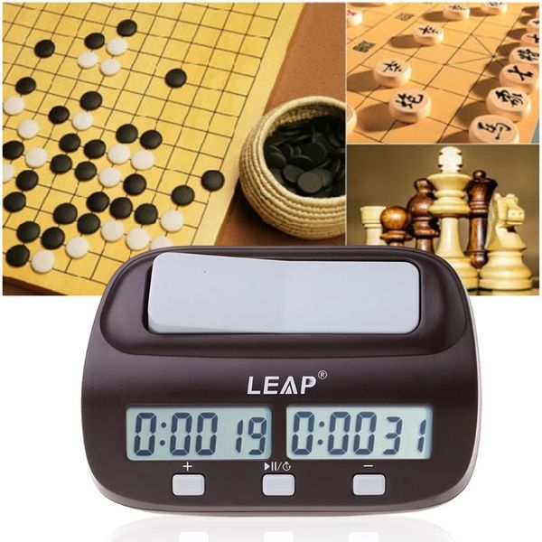 Giochi di scacchi Orologio professionale Cronometro digitale di alta qualità con timer da competizione 231215