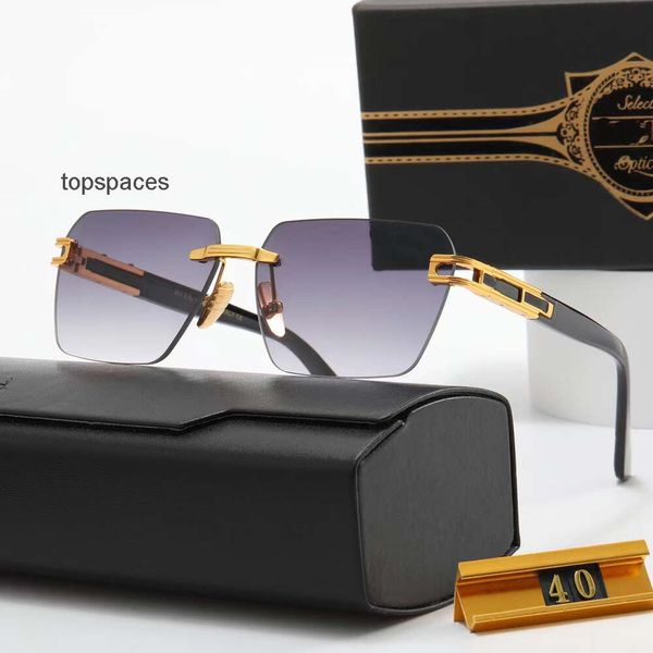 Designer óculos de sol 2024 moda óculos novo rand evo um estilo sem moldura piloto homens mulheres design de marca vintage uv400 óculos de sol dita com caso