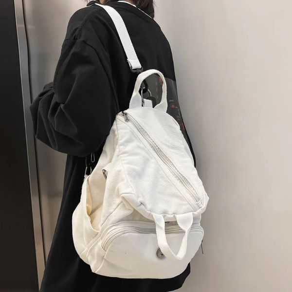 Sacos escolares laptop menina viagem marrom saco moda feminina estudante universitário mochila pequena sacos de escola senhoras lona mochila vintage 231213