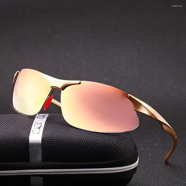 Óculos de sol masculino espelho óculos unissex óculos de sol ao ar livre sem caso (espelhado) uv400