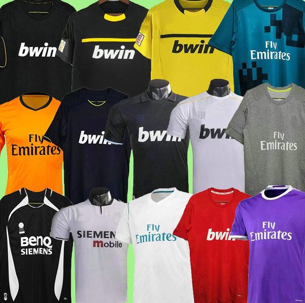 Maglie da calcio Retro Real Madrids 16 17 18 Bale Benzema Modric Football Shirts Vintage Isco Maillot Sergio Ramos Ronaldo Raul R.Carlos 14 15