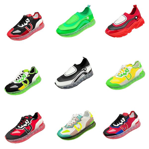 Materiais mistos Daymaster tênis de couro homens mulheres designer causal sapatos masculino nylon superior correndo cadarços tubulares tênis respirável sapato szie 35-46