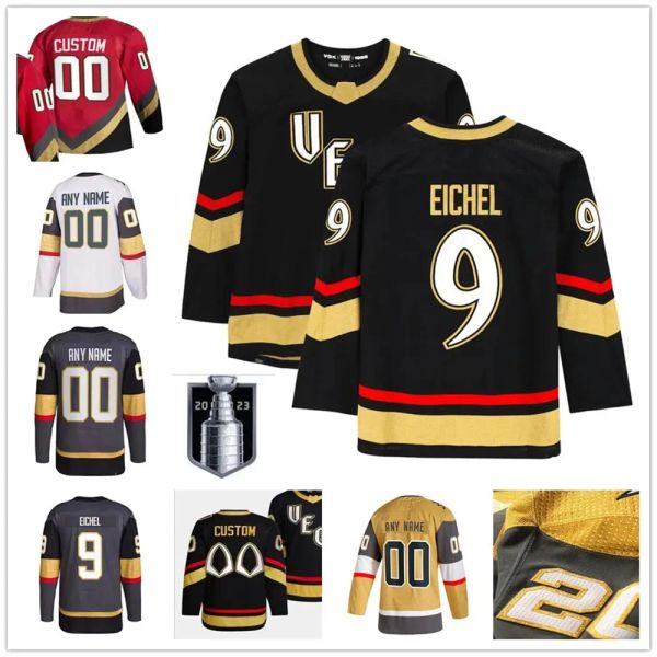 PERSONALIZZATO Vegas Hockey Jersey Jack Eichel Mark Stone William Karlsson Alex Pietrangelo Jonathan Marchessault Adin Hill Custom Reverse Retro Gol