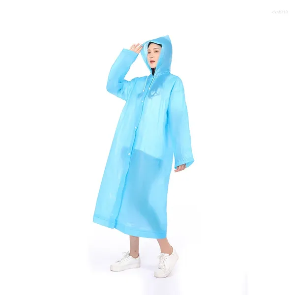 Capas de chuva engrossadas adulto capa de chuva não descartável viagem ao ar livre eva leve poncho homens jaqueta de chuva mulheres