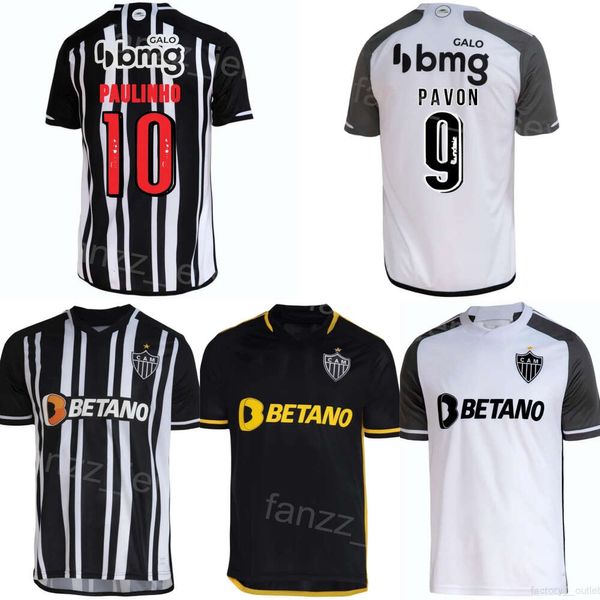 Man Atlético Mineiro 10 Paulinho Soccer Jerseys 2023 24 Club Team 9 Pavon 44 Rubens 17 Gomes 8 Edenilson 13 ARANA 15 ZARACHO 26