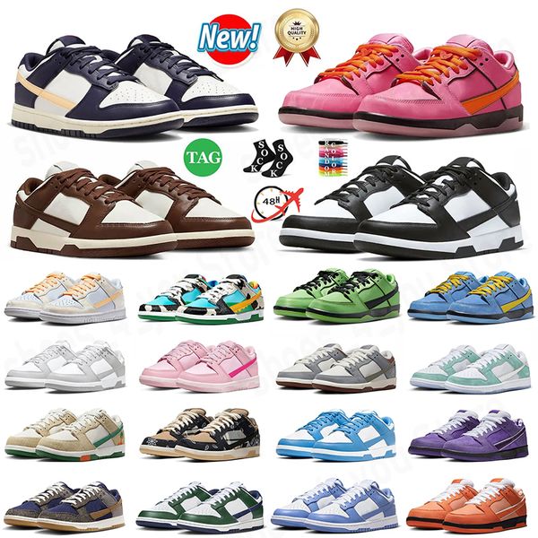 New Panda Dunks Low Designer Running Shoes nuvem de tinta roxa baixo grisalho cinza UNC Jarritos calçado masculino e feminino【code ：O】