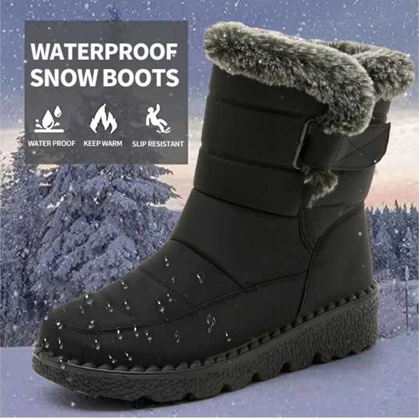 Schnee Frauen Stiefel Neue Schuhe Frau Wasserdichte frauen Warm Halten Damen Pelz Weichen Botas Winter Schuhe 230922