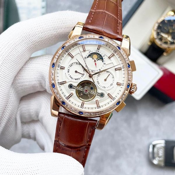 Relógio masculino designer relógio 43mm mostrador cinza automático U1 moda mecânica estilo clássico aço inoxidável à prova d'água luminosa safira dhgate relógio de luxo