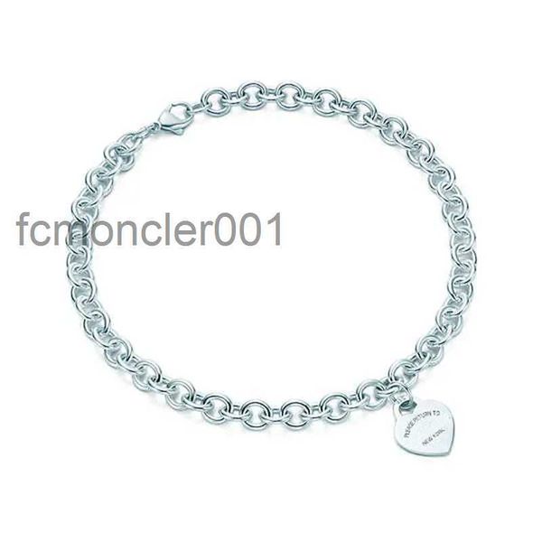 Popolare chiave a forma di cuore croce in argento sterling 925 collana braccialetto donna gioielli alla moda semplice festa di nozze del Memorial Day 2WWI