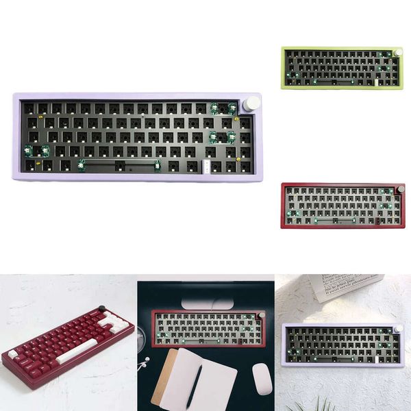 GMK67 Mechanischer Tastatur-Knopfschalter, RGB-Gaming-Tastatur mit Hintergrundbeleuchtung, leicht, reduziert Ermüdung, bequeme Nutzung, Computerzubehör