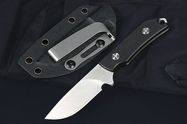 Специальное предложение M7696 Прямой нож для выживания D2 Атласное лезвие с ЧПУ с отделкой Full Tang Black G10 Ручка Для кемпинга Рыбалка Охотничьи ножи с фиксированным лезвием с Kydex