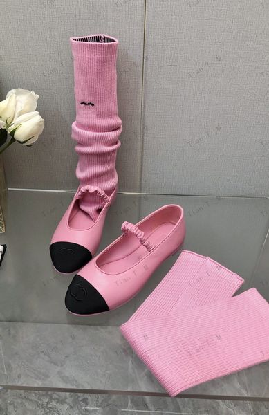 Mais recente qualidade elegante elegante retro balé sapatos de meias de primavera coloras mary jane sapatos mulheres clássico bombas coloridas mistas redondas