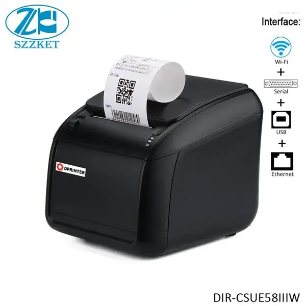 58-mm-Desktop-Drucker, WLAN, Thermobon, mehrere Schnittstellen, kabelgebunden, USB und seriell, kleines Ticket