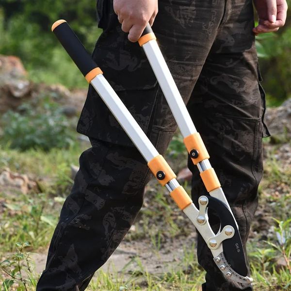 Beschneidungswerkzeuge Gartenbaumschere Hohes Astwerkzeug Langer Griff aus Aluminium Obstmesserpflücker Gartenschere 231215