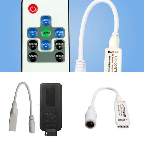 Nieuwe Laptop Adapters Opladers 10-Key Mini RF Draadloze LED Dimmen Afstandsbediening Voor 5050/3528/5730/5630/3014 RGB Kleur Stripsv