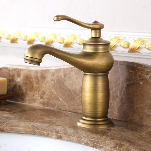 Rubinetti del lavandino da bagno rubinetto singolo bucato divino lavabo del lampione freddo e retrò