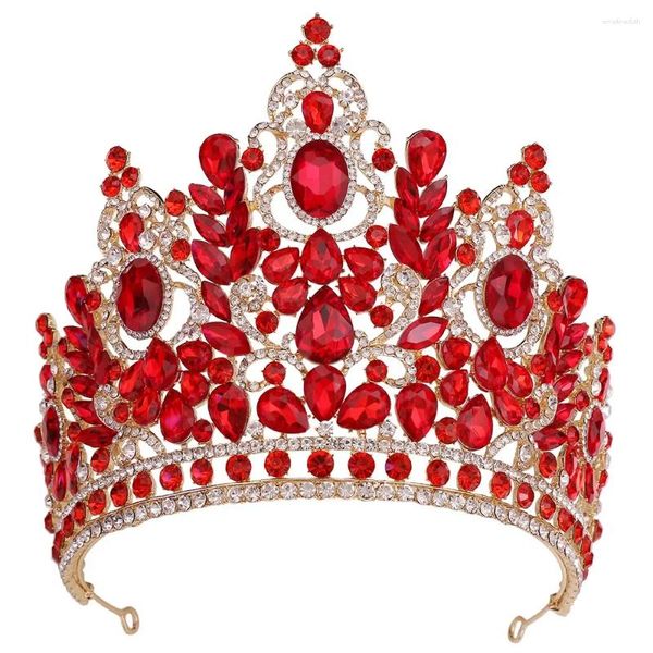 Grampos de cabelo coreano luxo cristal jóias tiara coroa strass baile princesa festa de casamento acessórios nupciais