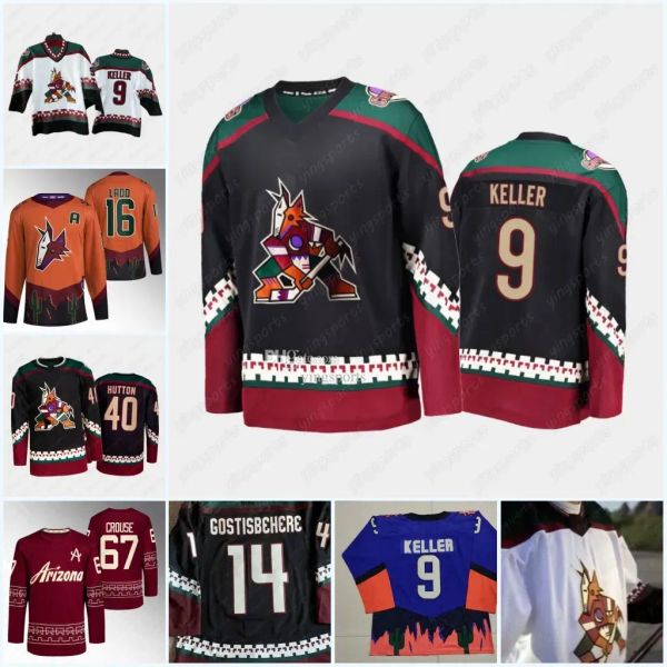 Özel Phoenix''coyotes'''jersey Arizona Ters Hokey Christian Fischer Jakob Chychrun Shane Doan Schmaltz Fischer Zack Kassian Juuso Valim