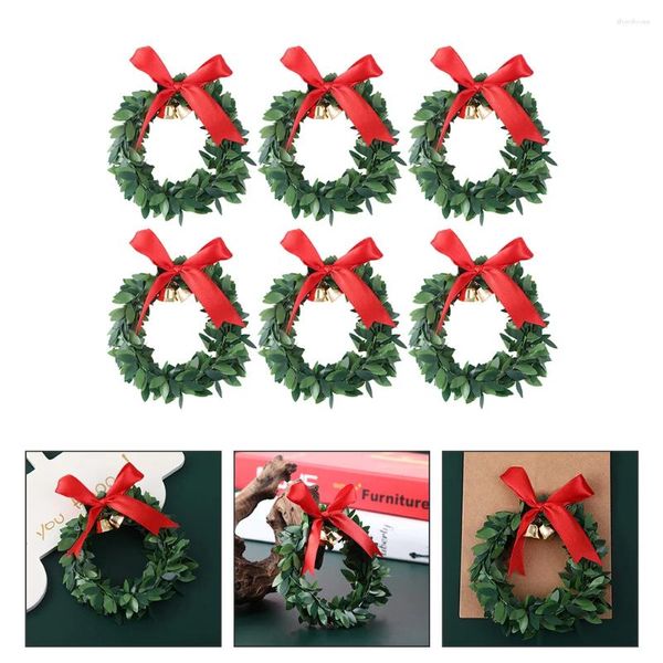 Fiori decorativi Albero di Natale Ghirlande appese Porta Ciondolo Ornamento Ghirlanda Decorazione ghirlanda floreale artificiale