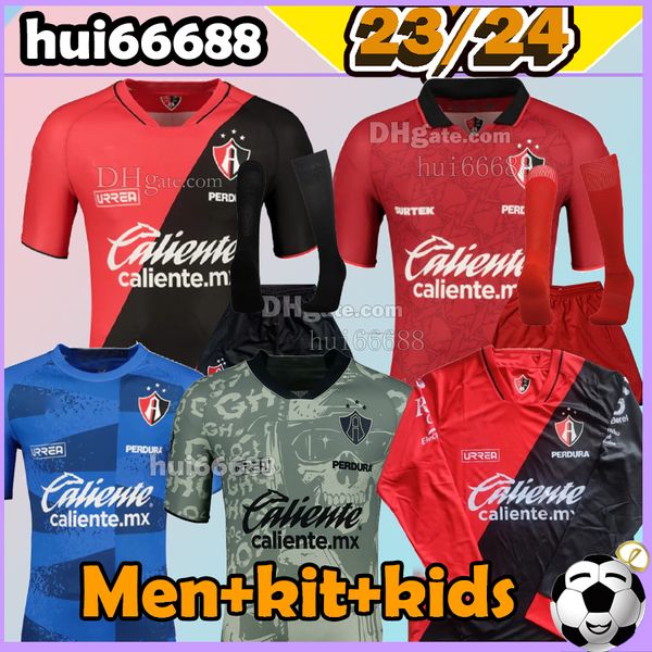 S-3XL 23/24 Maglia da calcio Atlas FC 3 Stars Manica lunga C22 Liga MX 2023 2024 FURCH M.NERVO REYES J.TORRES J.QUINONES GARNICA casa lontano terza Maglia da calcio a manica lunga