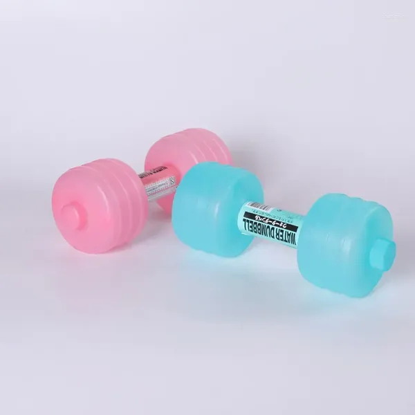 Halteres 1/2pcs 1kg ginásio perda de peso equipamento de exercício feminino abrangente casa fitness água para barra aquática