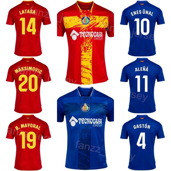 Maglia da calcio Man Getafe CF 19 MAYORAL 2023 24 Club Team 14 LATASA 20 MAKSIMOVIC 11 ALENA 4 ALVAREZ 13 SORIA 2 DJENE 22 SUAREZ 7 MATA 16 RICO Maglia da calcio Kit uniforme