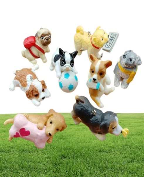 Encantos 3050mm moda artesanato animal jóias resina 3d cão de estimação filhote de cachorro para chaveiro fazendo pingentes pendurados artesanal diy material15733265