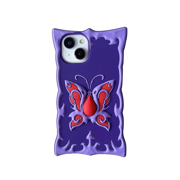 Custodie in silicone coreano simpatico cartone animato farfalla libro magico per iPhone 15 14 13 12 11 Pro Max regalo divertente adorabile custodia morbida antiurto copertura posteriore 1pz