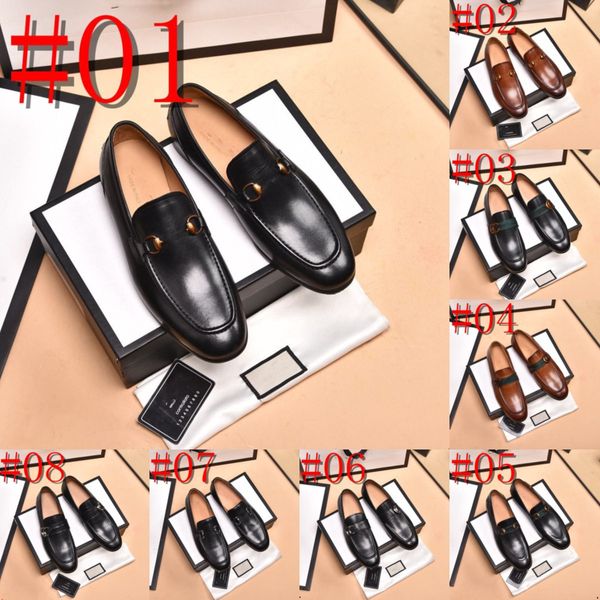 33style Classic Derby Slip On Scarpe eleganti di lusso per uomo Vera pelle fatta a mano Punta liscia Designer di lusso Scarpe da cerimonia da uomo d'affari italiane