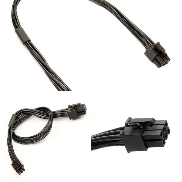 Novos adaptadores de laptop carregadores mini pequenos 6 pinos para pci-e 6pin placa de vídeo gráfica cabo de alimentação 30cm conector de placa de vídeo para mac g5 pro