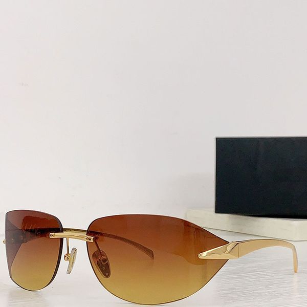 Venda quente de luxo Mens marca designer de óculos de sol Runway mens mulheres retro borboleta em forma de moldura de ouro perna lentes amarelas óculos de sol da moda SPRA56