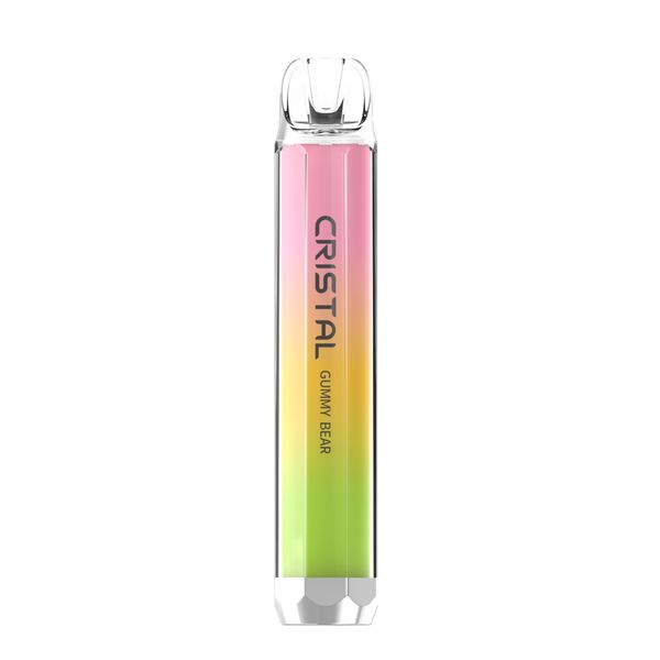 Tastefog Cristal Einweg-Vape-Stift, 800 Puffs, 2 %, 2 ml, 500 mAh, 10 Geschmacksrichtungen, TPD-Version, elektronische Zigarette mit LED-Taschenlampe