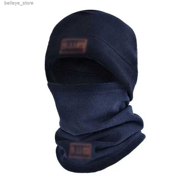 Beanie / Skull Caps Inverno Polar Coral Chapéu Fleece Balaclava Homens Face Warmer Gorros Térmicos Capa Tática Militar Esportes Cachecol CapsL231212