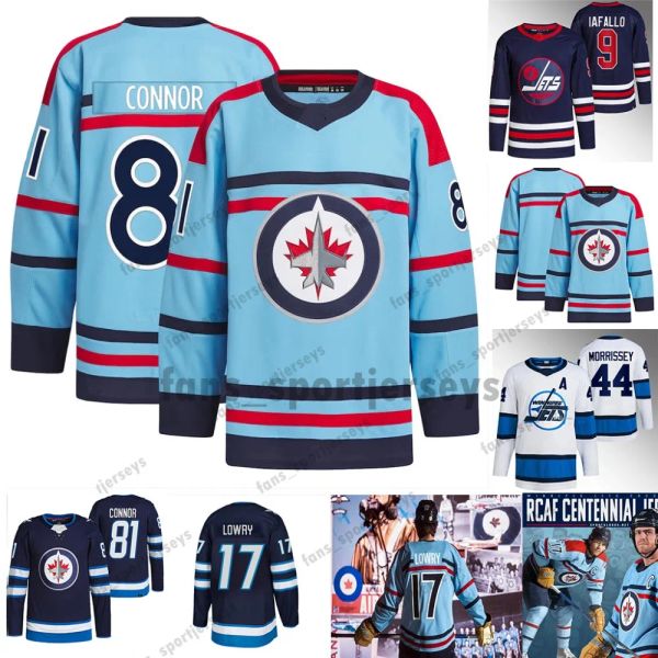 2023 Mens Honor RCAF Centennial Winnipeg Adam Lowry Jet Jersey Laurent Brossoit Hellebuyck Brossoit Stanley Schmidt Morrissey Namestnikov D