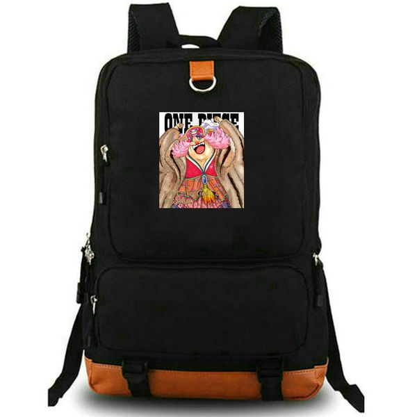 Zaino Linlin Zaino One Piece Zaino scuola Big Mom Zaino con cartoni animati Zaino con stampa Zaino per il tempo libero Zaino per laptop