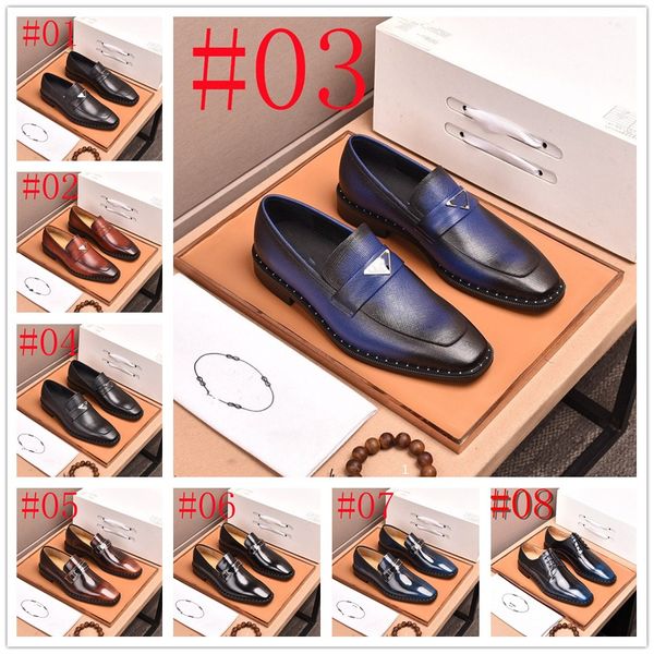 15 Modelo Hecho a mano Hombres Wingtip Oxford Zapatos de cuero Brogue Zapatos de vestir de diseñador para hombres Zapatos formales de negocios clásicos para hombres Zapatillas Hombre